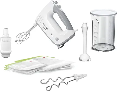 Image de Batteur électrique 450w + mixeur plongeant blanc - Bosch - MFQ364V0 -