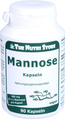 Produktbild von The Nutri Store Mannose 500 mg vegetarische Kapseln, 90 St. Kapseln