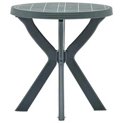 Obrázok produktu pre vidaXL Bistro stôl zelený Ø70 cm Plastový