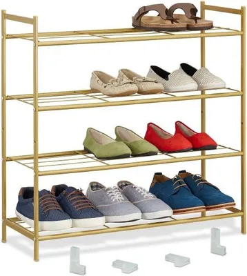 Immagine prodotto di Scaffale per scarpe impilabile con 4 ripiani