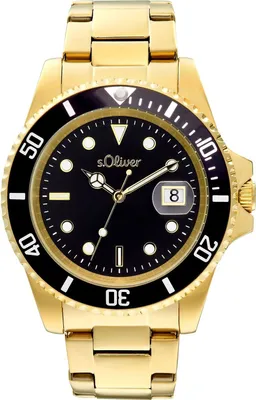 Produktbild von s.Oliver Herren Uhr Armbanduhr Edelstahl Gold 2036548