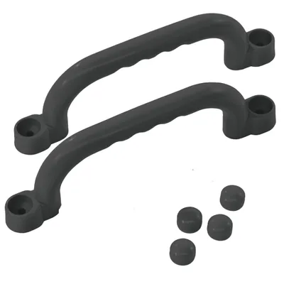 Immagine prodotto di Porta giochi TRIBECCO, set di 2, 25 × 7,5 cm, resistente alle intemperie e agli urti, incl. set di montaggio antracite