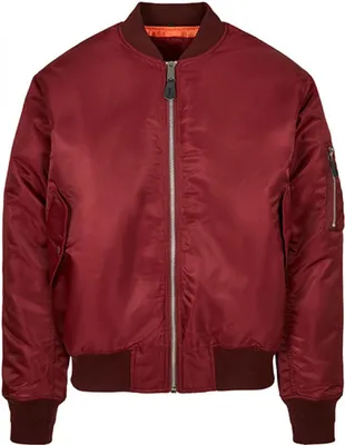 Immagine prodotto di Build Your Brandit 3149 | Bomber da uomo, giacca MA1 - Colore: Borgogna - Taglia: 3XL