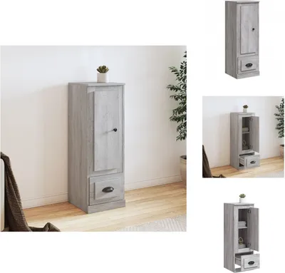 Obrázek produktu pro vidaXL Highboard Grey Sonoma 36x35,5x103,5 cm Materiál na bázi dřeva - Příborníky
