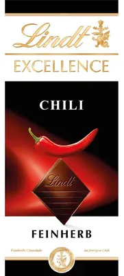 Produktbild von Lindt Excellence Chili Feinherb Tafel 100g