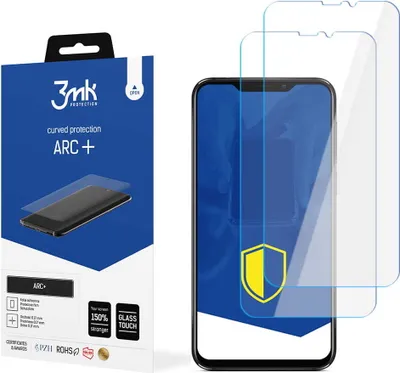 Produktbild von 3mk Display Schutzfolie ARC+ für Meizu X8  0,17mm Self-Heal (2 Stück)