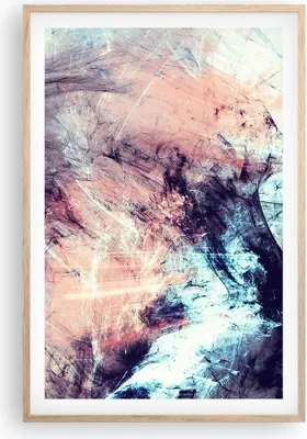 Produktbild von Gerahmtes Poster - Rahmen in heller Eiche - Abstraktion modern - 61x91,5 cm - Wand Bild - Wanddeko - Wandbilder - Wandposter - Bilderrahmen - Bilder - Kunstdruck - Wandbild - P2NPA61x91-3423