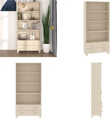 Produktbild von vidaXL Highboard HAMAR Massivholz Kiefer Honigbraun - Highboard - Highboards - Sideboard Massivholz - Holz Highboard