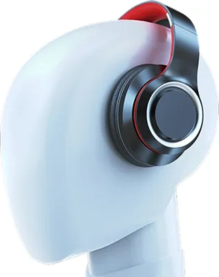 Obrázok produktu pre INF Bluetooth slúchadlá cez uši DR90 čierna