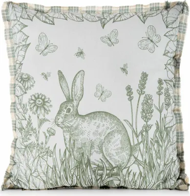 Produktbild von Eurofirany Kissenhülle 45x45 cm GARDEN Kissenbezug Osternhase