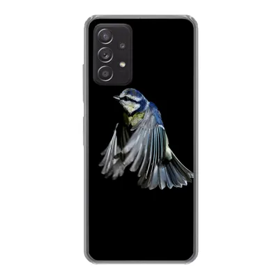 Produktbild von MuchoWow® Handyhülle Schutzhülle Hülle für Samsung galaxy a73 Vögel - Federn - Schwarz Silikon Softcase Handy Hülle - Handyhülle
