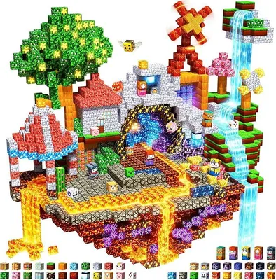Imagen del producto de Bloques magnéticos, 507 piezas. Set de construcción magnético