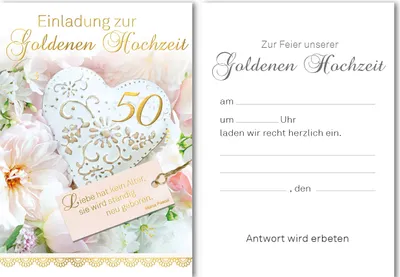Einladung - 5 Einladungskarten im Format 10,5 x 15 cm mit 5