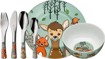 Immagine prodotto di WMF Kindergeschirr-Set Waldfreunde, 6-teilig 3201113373 4000530747822