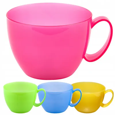 Produktbild von Kunststoffbecher wiederverwendbar 250 ml bunt 4er Set