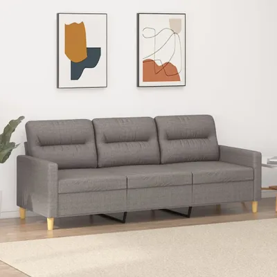 Productafbeelding van Maison Exclusive - Driezitsbank in taupe, 180 cm, gestoffeerd