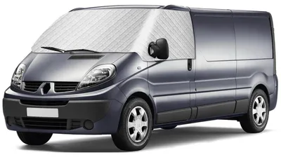 Obrázek produktu pro Kryt předního skla pro Renault Trafic, rok výroby 2001-2014, stříbrný, ochrana proti mrazu a sněhu