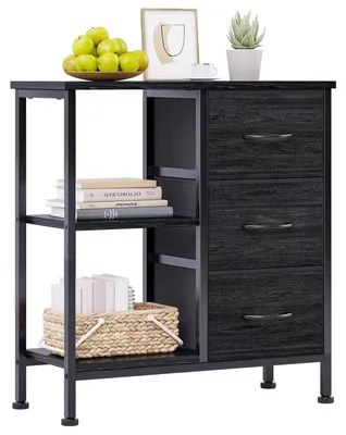 Produktbild von Nachttisch, Minimalistisches Modernes Design, Funktionale Aufbewahrungslösungen, schwarz