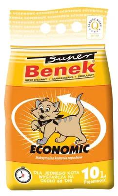 Zdjęcie produktu dla CERTECH Super Benek Economic - żwirek dla kota zbrylający 10l
