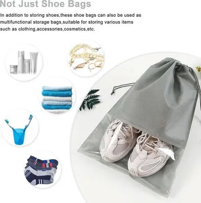Produktbild von Famanu Schuhbeutel 14-teilig - Transparent, wasserabweisend