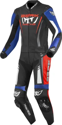 Produktbild von Berik Absolute GP2 2-Teiler Motorrad Lederkombi, schwarz/blau/weiß/rot, 50