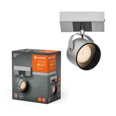 Immagine prodotto di LEDVANCE DECOR SPOT JUPITER, 5,8W, 185lm, argento, faretto, teste regolabili, versatile, faretto per interni, colore della luce bianco caldo, ottica di alta qualità, facile installazione