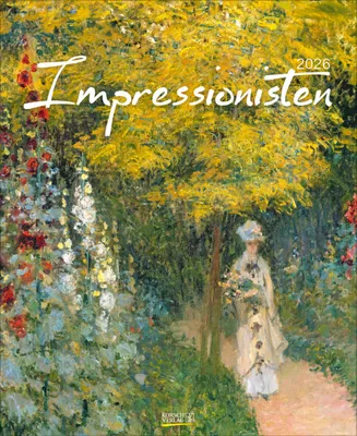 Produktbild von Korsch Wandkalender 2026 mit impressionistischen Motiven, groß im Hochformat