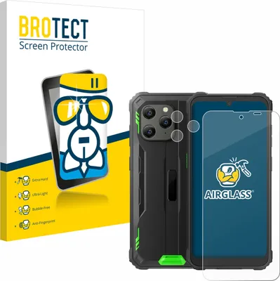 Produktbild von BROTECT Schutzglas für Blackview BV5300 Plus (Display+Kamera) Schutzfolie Panzer Folie Glas Display Schutz klar