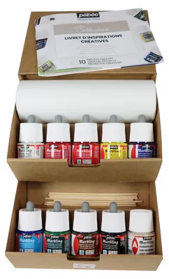 Zdjęcie produktu dla Pebeo Marbling zestaw farb do marmurkowania 10 x 45 ml