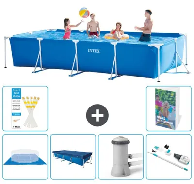Zdjęcie produktu dla Prostokątny basen z ramą – 450 x 220 x 84 cm – 7 elementów S94