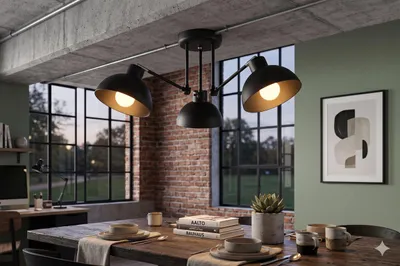 Zdjęcie produktu dla Euro-Lamp Lampa Sufitowa Madox 3 czarny 3X60W PRODUCENT