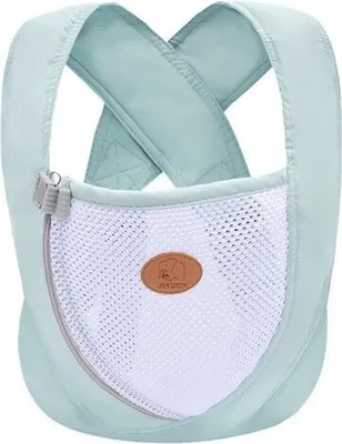 Produktbild von Tragbare Atmungsaktiv Babytragen Ergonomische Bauchtrage für Babys & Kleinkinder, Grün