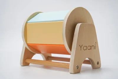 Produktbild von Montessori-Drehtrommel – Montessori-Spielzeug für 1-Jährige – Babyspielzeug für 0-6 Monate – Spielzeug für Säuglinge – 6-12 Monate