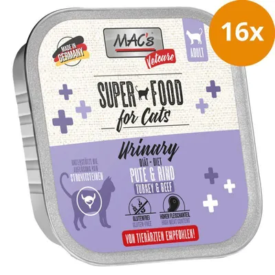Produktbild von MAC's Vetcare Pute & Rind Urinary 100g, Adult, Rind, Türkei, 100 g