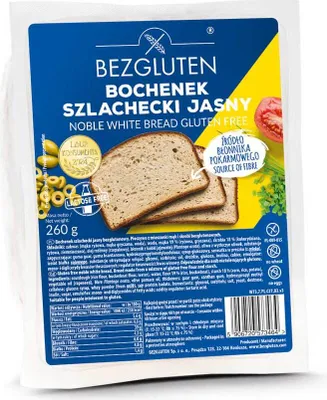Product packaging for gluten-free bread.