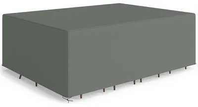 Produktbild von Schutzhülle für Gartenmöbel Winterfest Wasserdicht Abdeckung Abdeckplane Oxford 275 x 205 x 90 cm Dunkelgrau Oxfordstoff