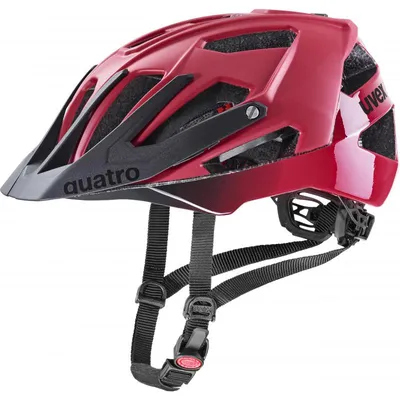 Zdjęcie produktu dla Kask Uvex Quatro CC czerwono-czarny matowy rozmiar 52-57 cm S41.0.026.0315