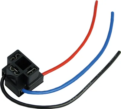 Produktbild von 1x H4 Kunststoff Fassung + Kabel *angewinkelt* P43t