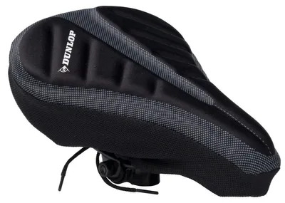 Produktbild von Dunlop Gel-Satteldecke für Fahrräder - Komfort & Schutz 28 x 20 CM Schwarz
