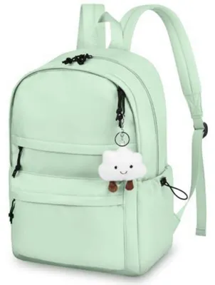Produktbild von Schulrucksack Damen Leichter Wasserfester Rucksack Grün Multifunktional