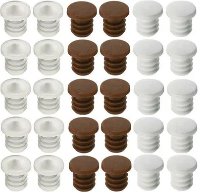 Produktbild von Klapdeurdämpfer - 10 Stücke - 6 mm - Weiß - Transparents - Braun
