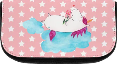 Produktbild von Mr. & Mrs. Panda Kulturbeutel Einhorn Verliebt - Rot Pastell - Geschenk, Unicorn, kulturtäschchen, Liebe, Kosmetiktasche, Liebesbeweis, aufbewahrungstasche, Freundin