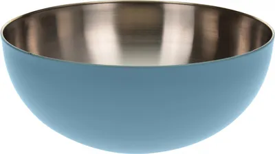 Produktbild von Excellent Houseware Servier-/Rührschüssel, Edelstahl, 24 x 10 cm, 2,5 l, blau