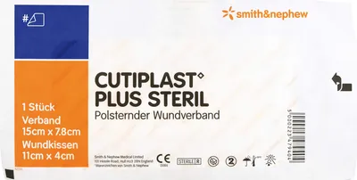Image de CUTIPLAST Plus stérile Pansement adhésif 15 cm x 7.8 cm , 1 pce