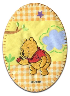 Produktbild von Disney © Winnie Pooh Marienkäfer - Aufnäher, Bügelbild, Aufbügler, Applikationen, Patches, Flicken, Zum Aufbügeln, Größe: 10,7 x 8 cm