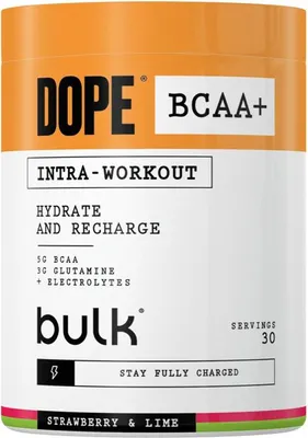 Produktbild von Bulk Dope BCAA+ (360g) Strawberry & Lime - Aminosäuren - BCAA
