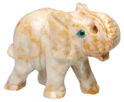 Produktbild von Elefant Figur aus Speckstein Glückselefant Naturstein Geschenkidee