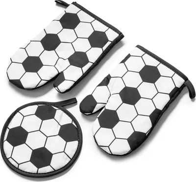 Produktbild von Fußball-Küchenhandschuhe und Untersetzer