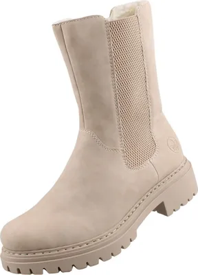 Produktbild von Rieker Damenschuhe Reißverschluss Schaftstiefel Beige Freizeit, Schuhgröße:36 EU