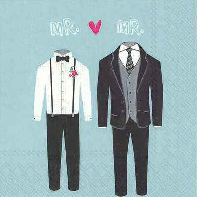 Produktbild von MR. & MR. light blue Lunch-Servietten L 874249